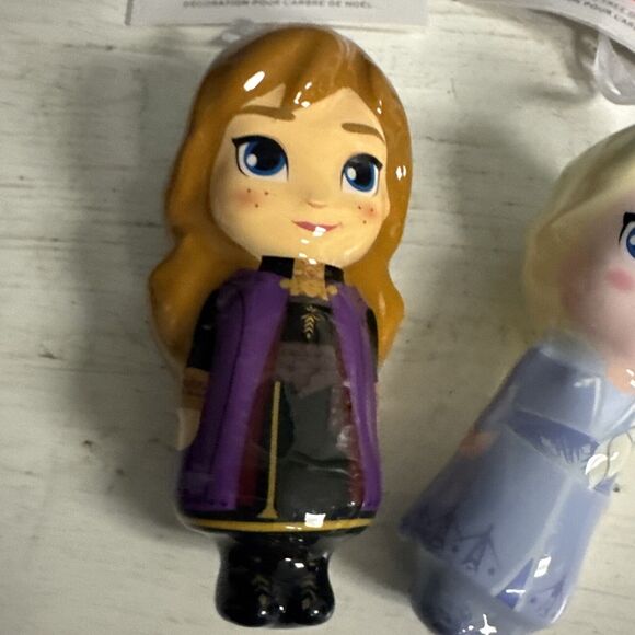 Hallmark Disney Frozen Elsa  Anna Decoupage Christmas Tree Ornaments New - Picture 3 of 7